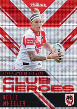 2023 NRL Traders Titanium - Club Heroes Priority #CH41 Holli Wheeler Front